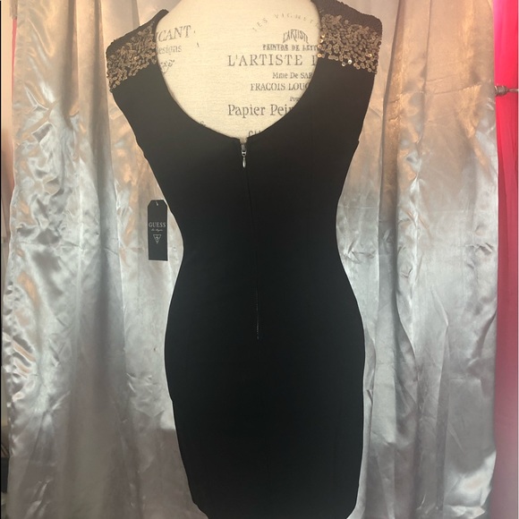 NWT Guess Fitted Sequence Dress💛 - Picture 6 of 9